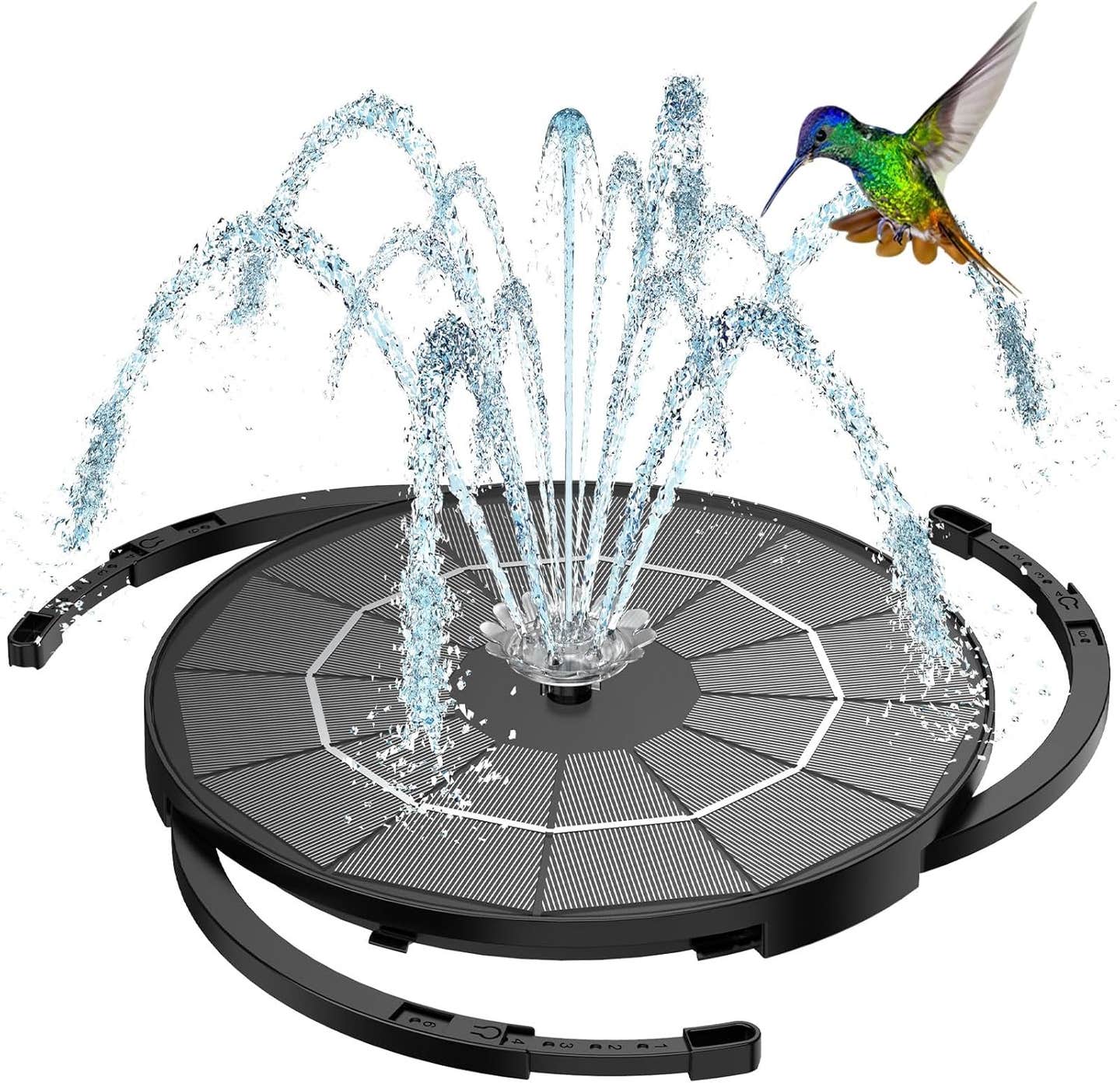 Floating Solar Fountain Pump Built-in 1200mAh Battery