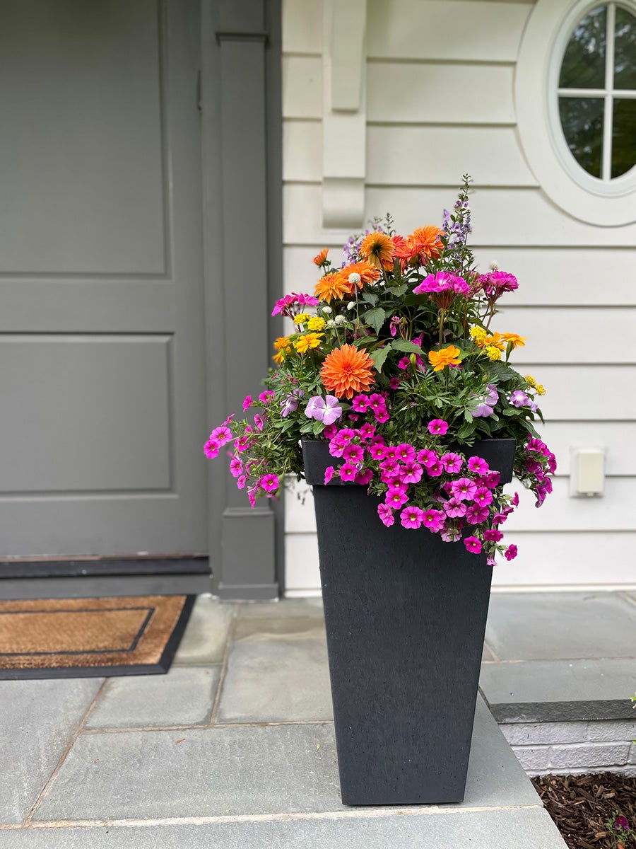 A tall container saves space